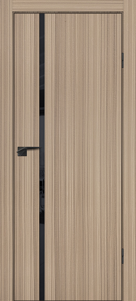 Фото Межкомнатная дверь P-22  кромка ABS черная c 4-х ст. Эвкалипт тасманский